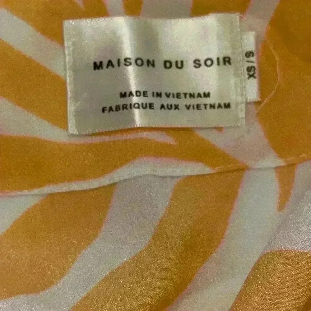 Maison Du Soir Magnolia Luxe Yellow And White Pal… - image 6